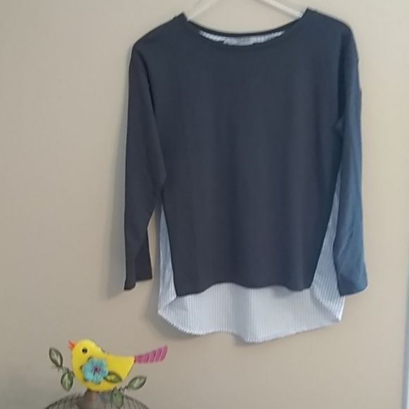 J.Crew excess Gray front w/ pinstripe #J00021T - Picture 1 of 8